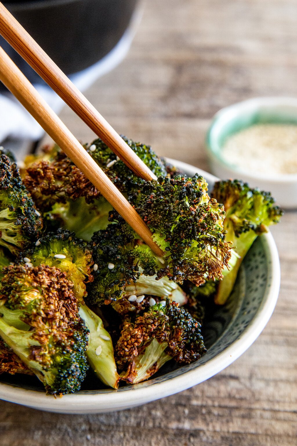 Air Fryer Asian Roasted Broccoli The Novice Chef