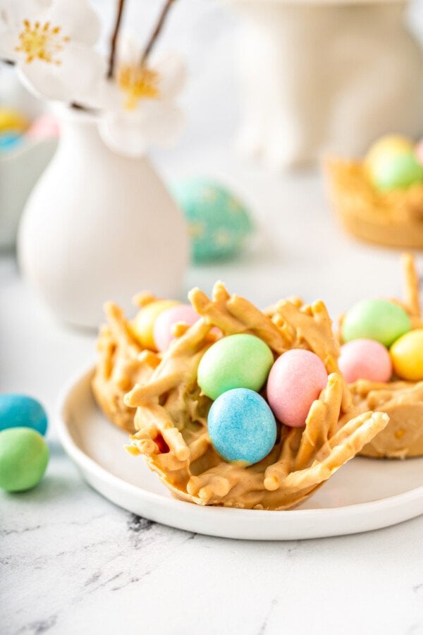 Easter Egg Peanut Butter Haystacks