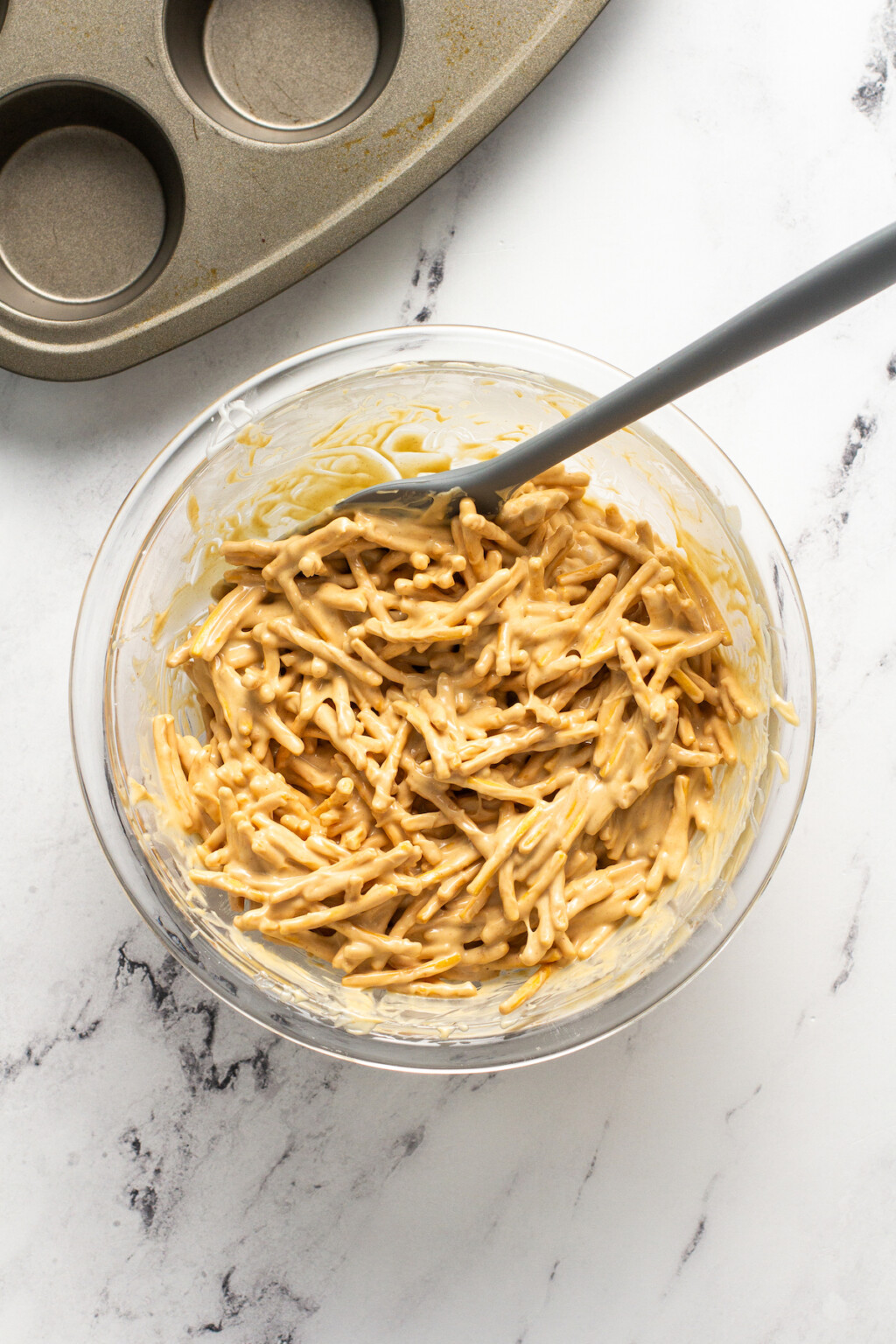 NoBake Easter Egg Peanut Butter Haystacks The Novice Chef