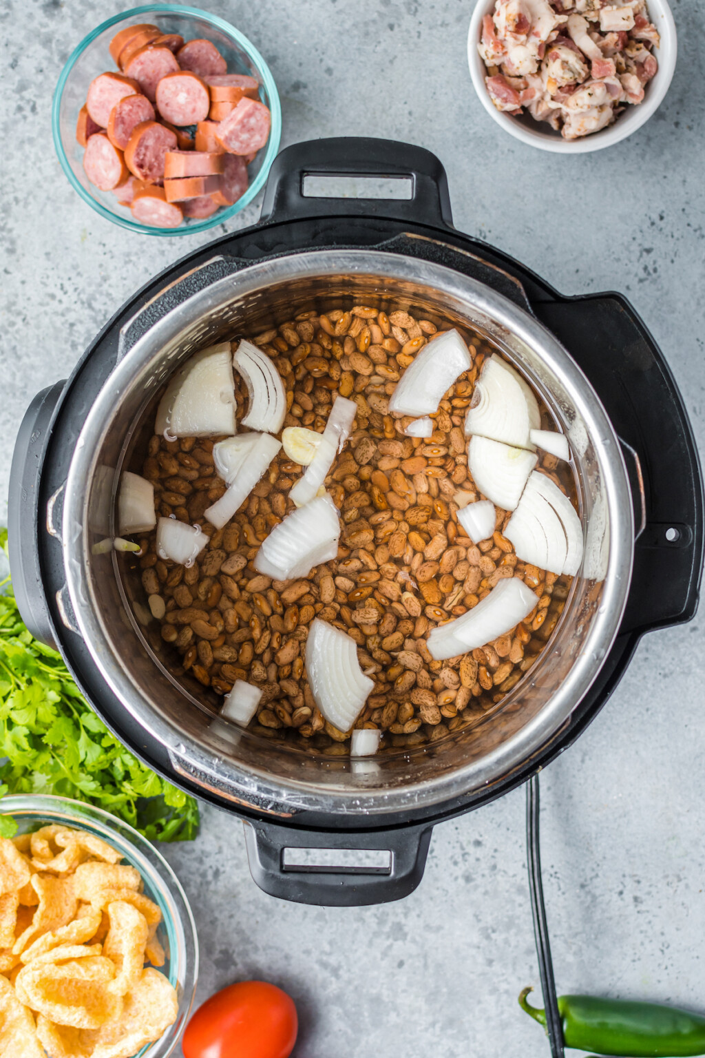 Instant Pot Charro Beans (Frijoles Charros) | The Novice Chef