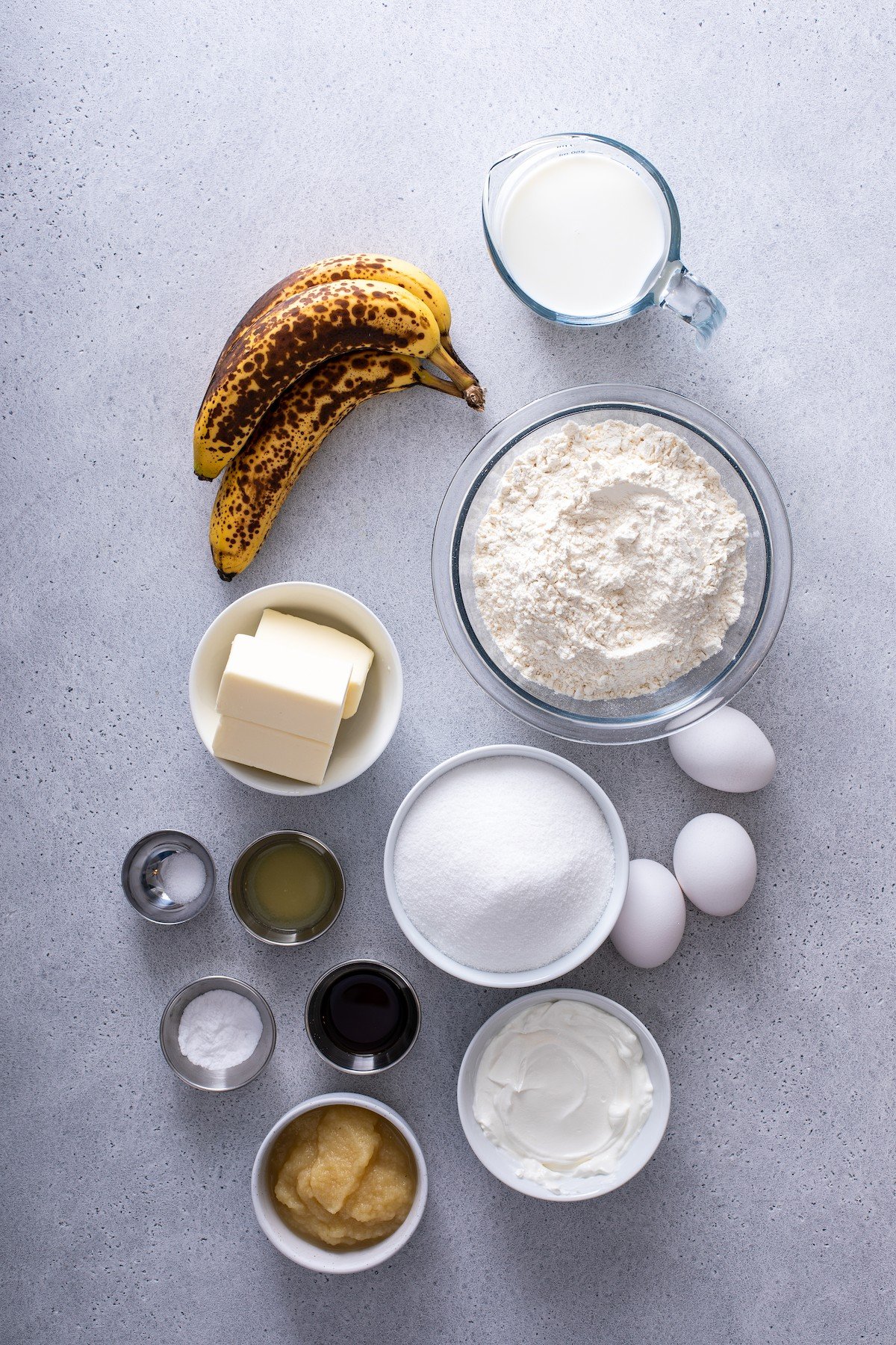 Banana cake ingredients
