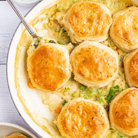 Easy Chicken Pot Pie with Biscuits | The Novice Chef