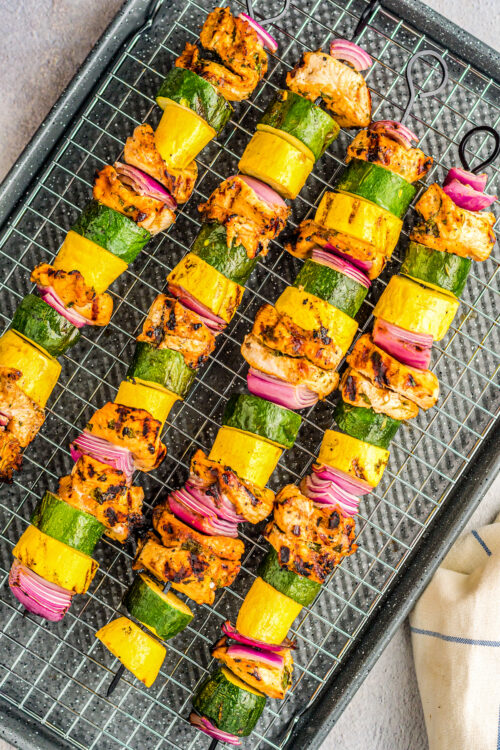 Juicy Grilled Chicken Kabobs Recipe The Novice Chef 