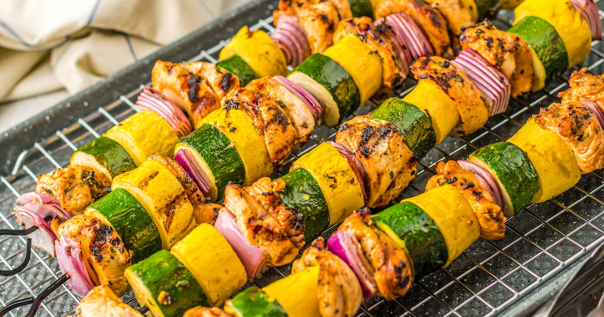 Juicy Grilled Chicken Kabobs Recipe The Novice Chef 