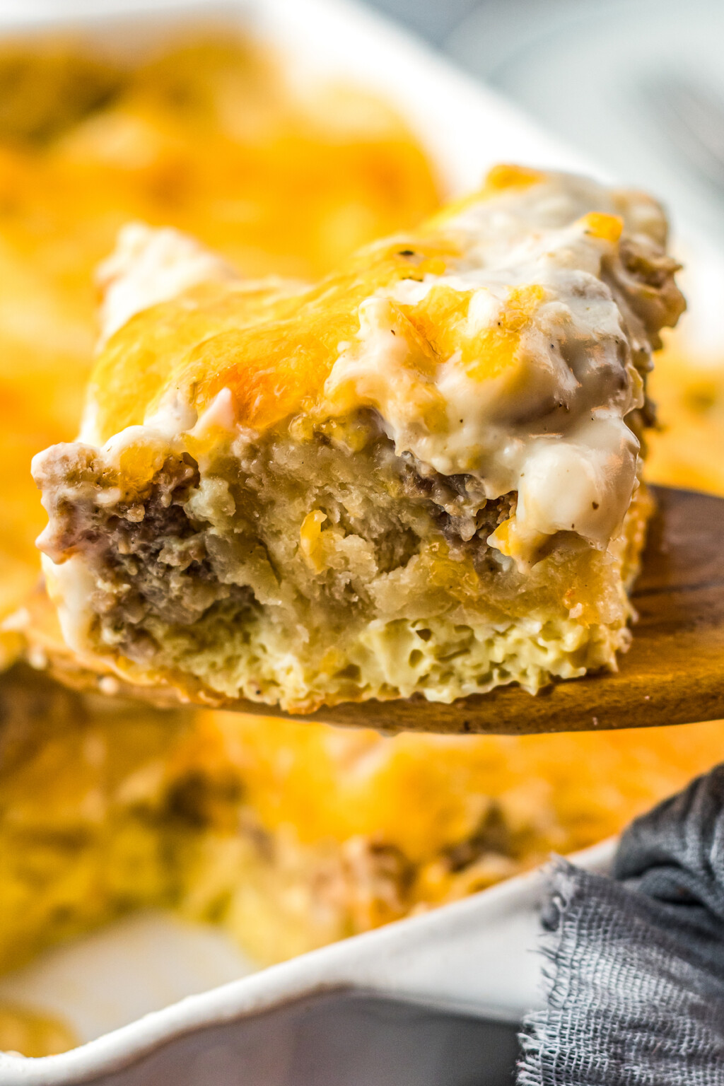 Cheesy Biscuits and Gravy Casserole The Novice Chef