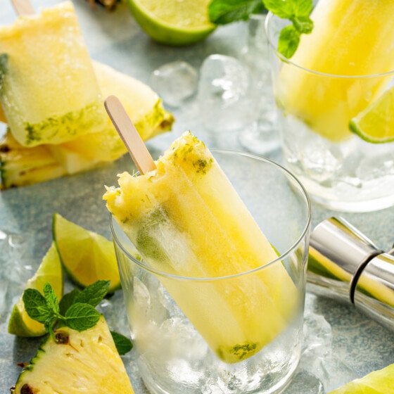 How to make mojito popsicles pineapple flavor