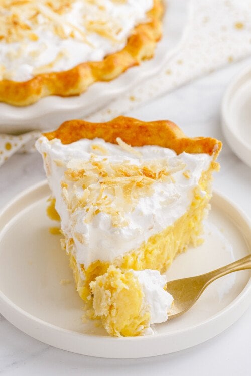 Old Fashioned Coconut Cream Pie | The Novice Chef