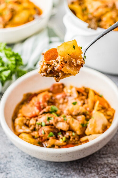 Easy Crockpot Cabbage Roll Soup | The Novice Chef