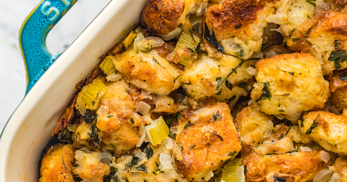 Homemade Stuffing - Thriving Home