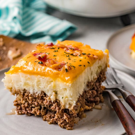 Loaded Potato and Meatloaf Casserole | The Novice Chef