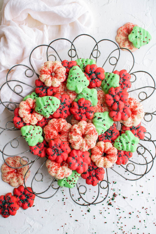 Easy Spritz Cookies Recipe l The Novice Chef