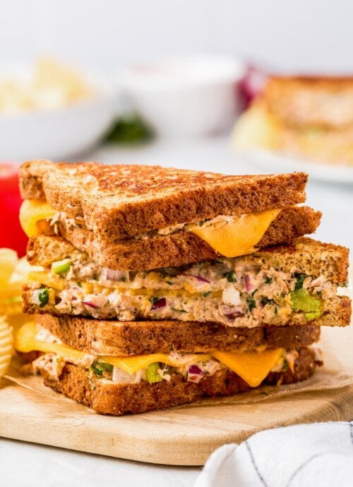 Classic Tuna Melts Recipe | The Novice Chef