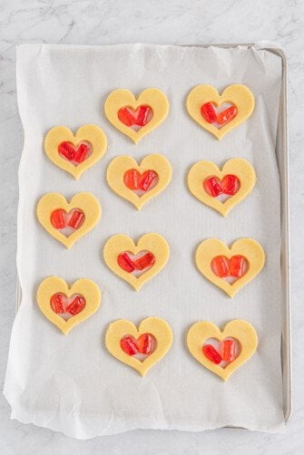 Stained Glass Heart Cookies | The Novice Chef