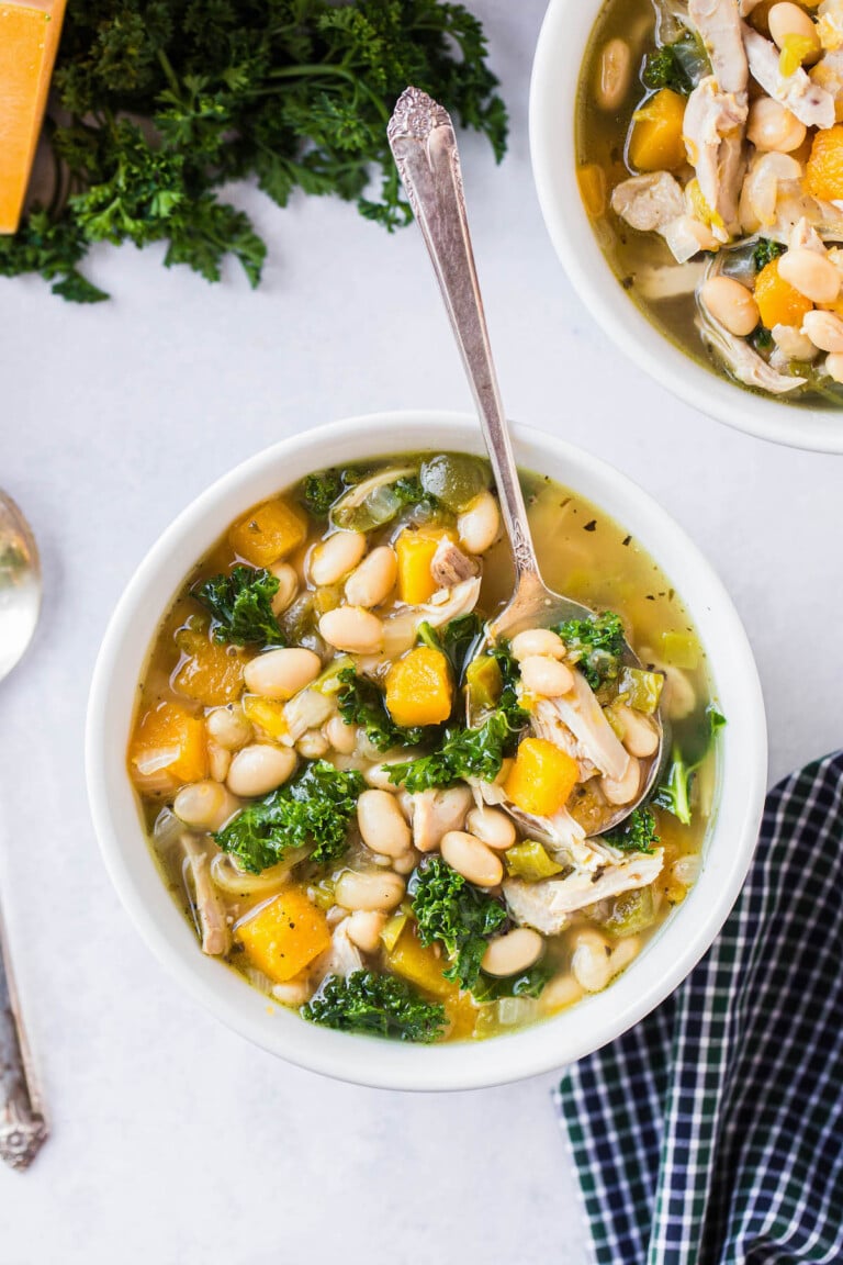 Tuscan Style Chicken Soup Healthy Zuppa Toscana Recipe