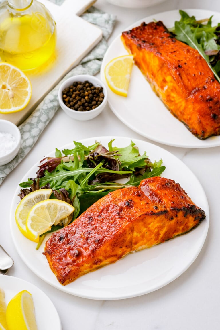 Air Fryer Salmon (Under 10 Minutes!) | The Novice Chef
