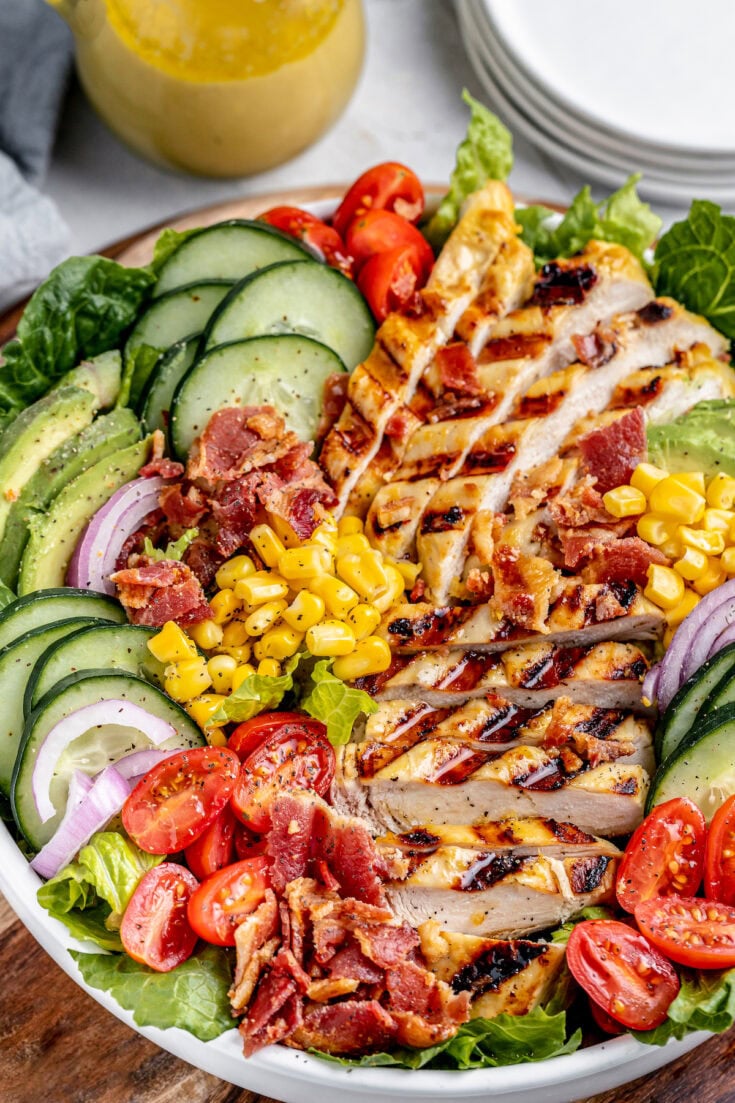 Grilled Chicken Salad with Honey Mustard Dressing The Novice Chef