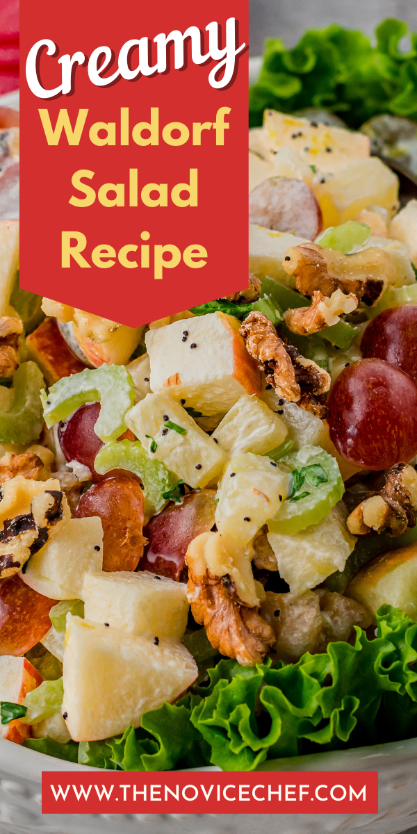 Creamy Waldorf Salad Recipe | The Novice Chef