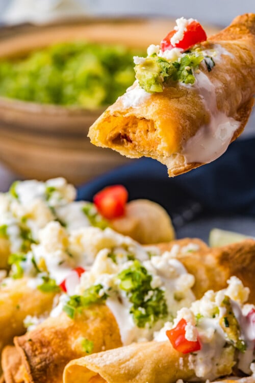 Air Fryer Chicken Taquitos | The Novice Chef