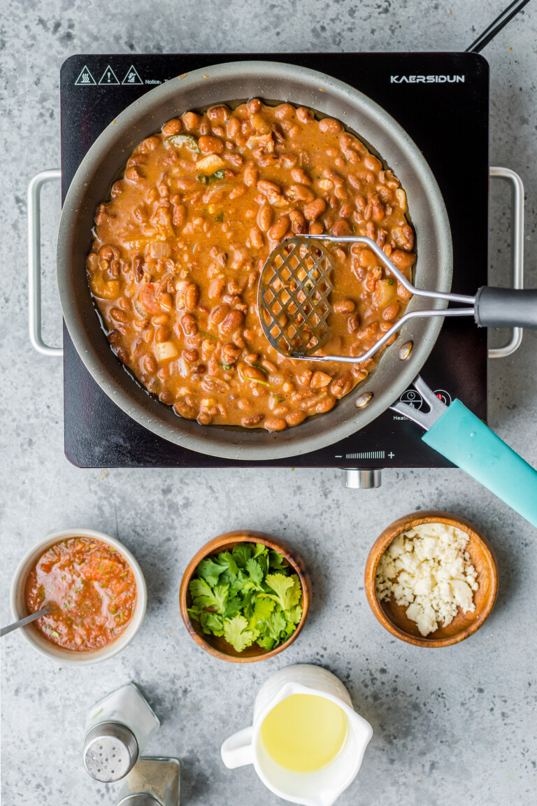 Easy Refried Beans Recipe (Frijoles Refritos) | The Novice Chef