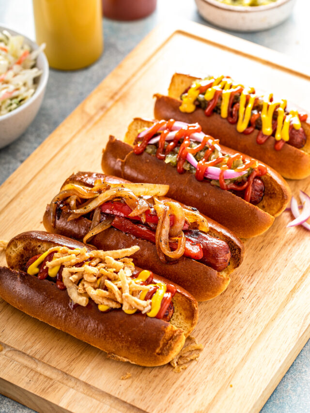 Air fryer hotdogs with a spicy-sweet sauce! #tiktoktailgate #footballf