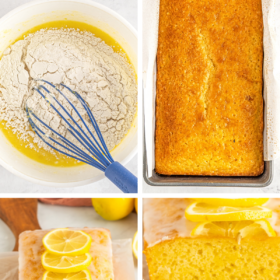 Step by step recipe for lemon bread with icing.