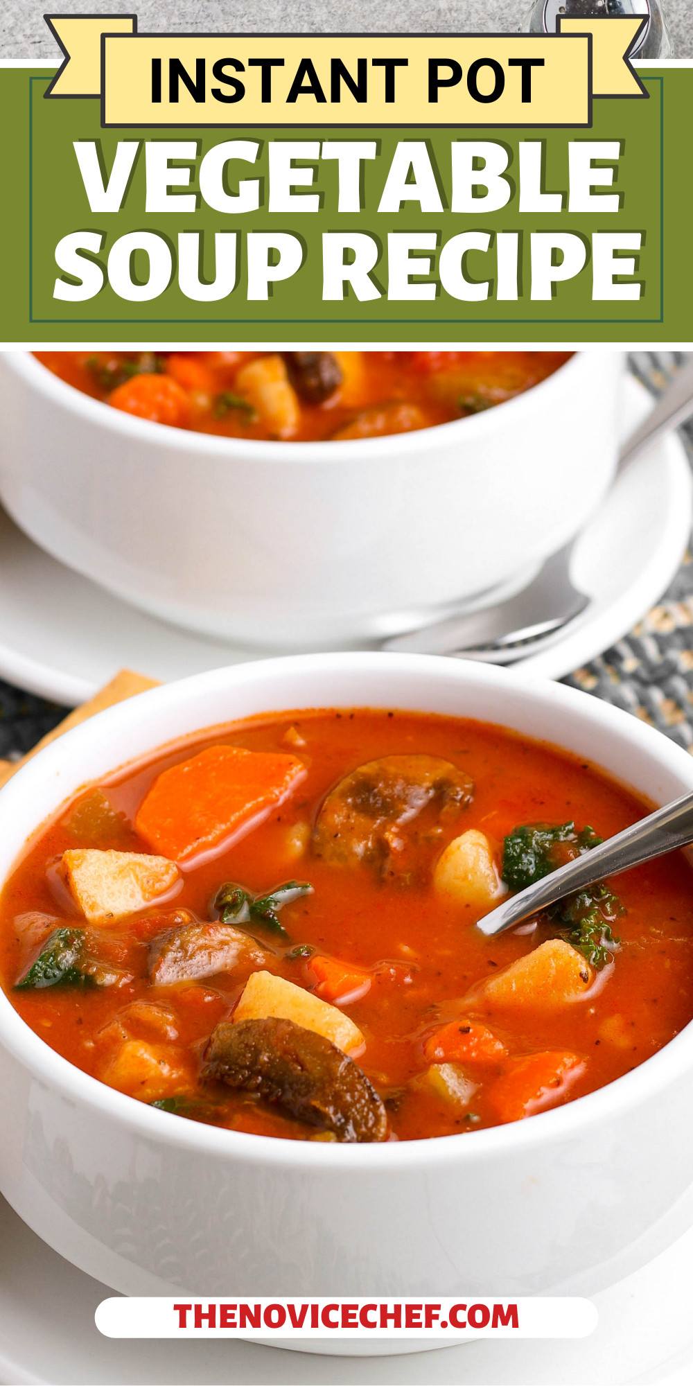 Instant Pot Vegetable Soup | A Hearty Vegetarian Recipe!