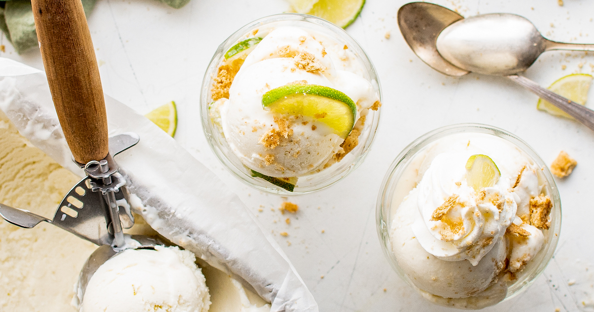 Homemade Key Lime Pie Frozen Yogurt The Novice Chef