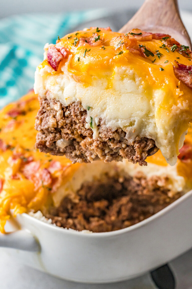 Loaded Potato and Meatloaf Casserole The Novice Chef