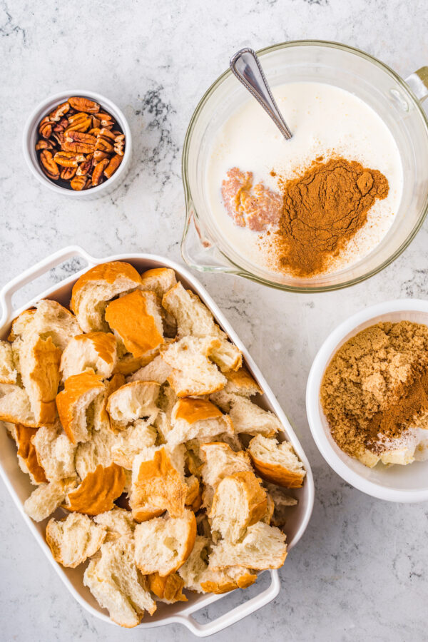 Pumpkin Pecan French Toast Casserole The Novice Chef