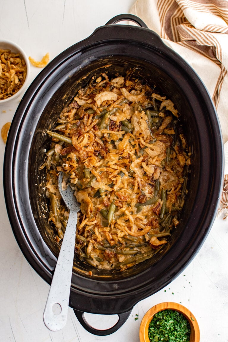 Crockpot Green Bean Casserole The Novice Chef