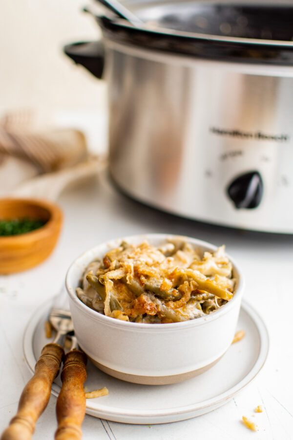 Crock Pot Green Bean Casserole The Novice Chef