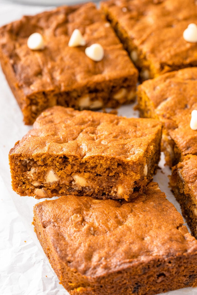 Easy Pumpkin Blondies Recipe | The Novice Chef