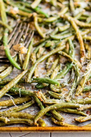 Roasted Green Beans with Parmesan | The Novice Chef