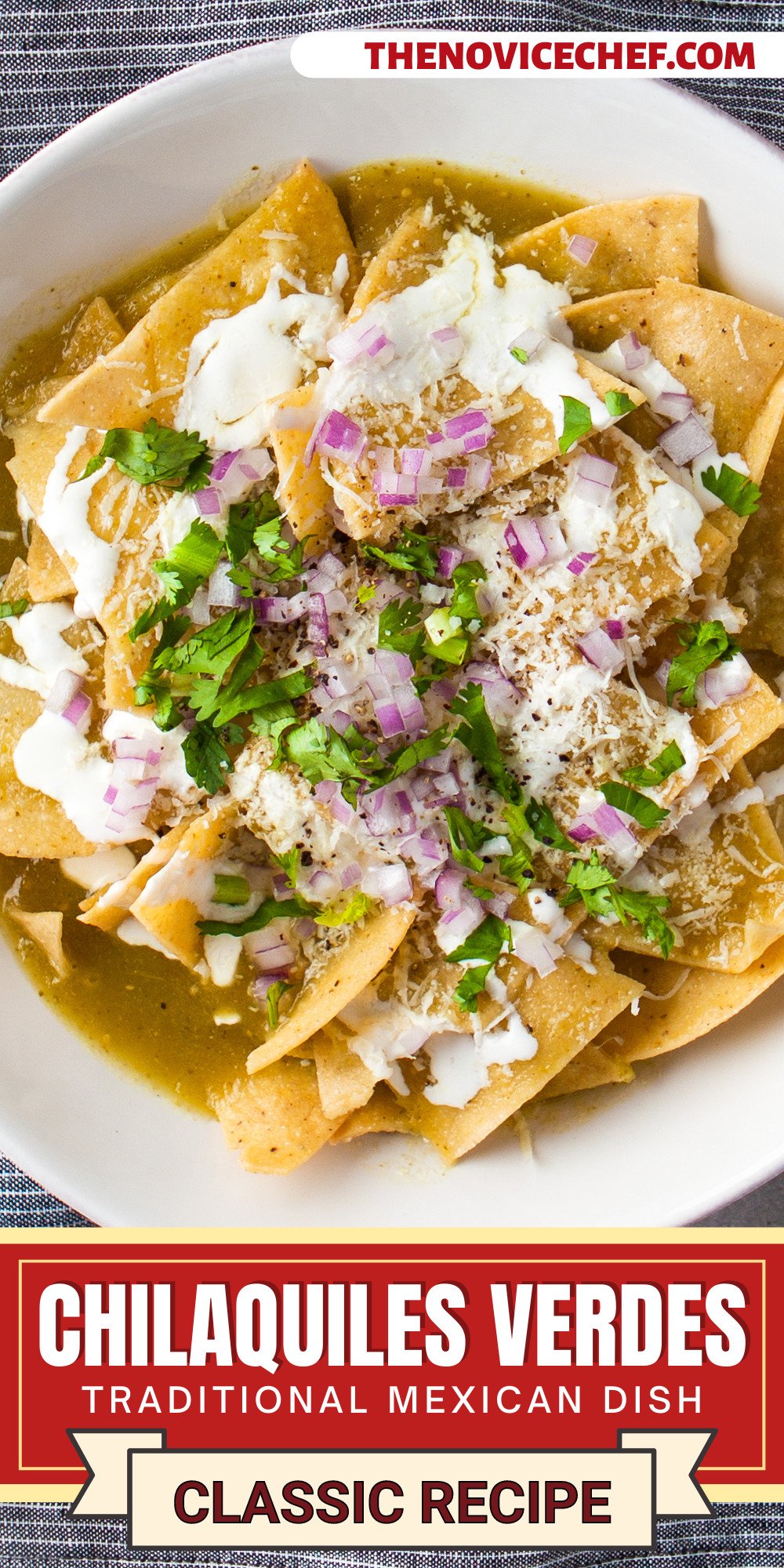 Chilaquiles verdes the novice chef