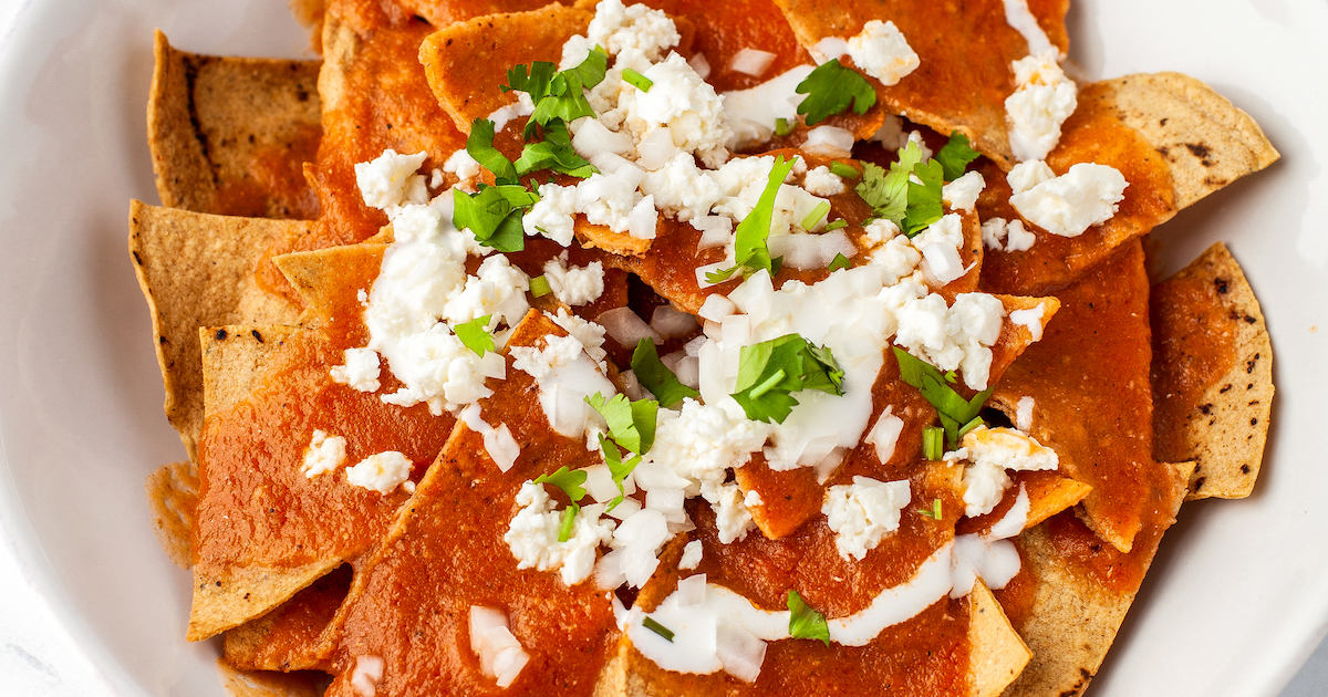 Chilaquiles Rojos Recipe The Novice Chef My WordPress