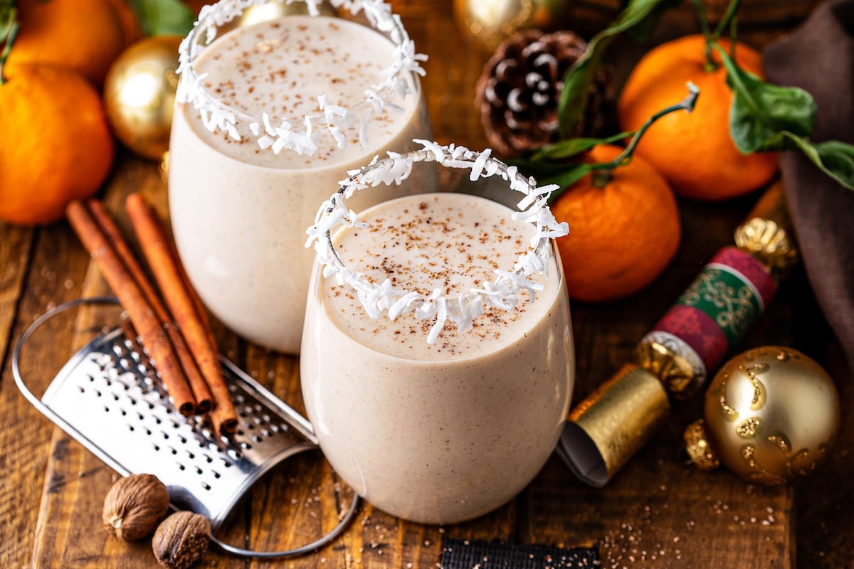 Coffee Coquito (Puerto Rican Coconut Eggnog) - Delish D'Lites