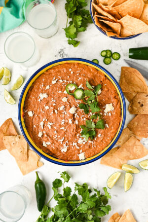 Frijoles Puercos (Mexican Bean Dip) | The Novice Chef