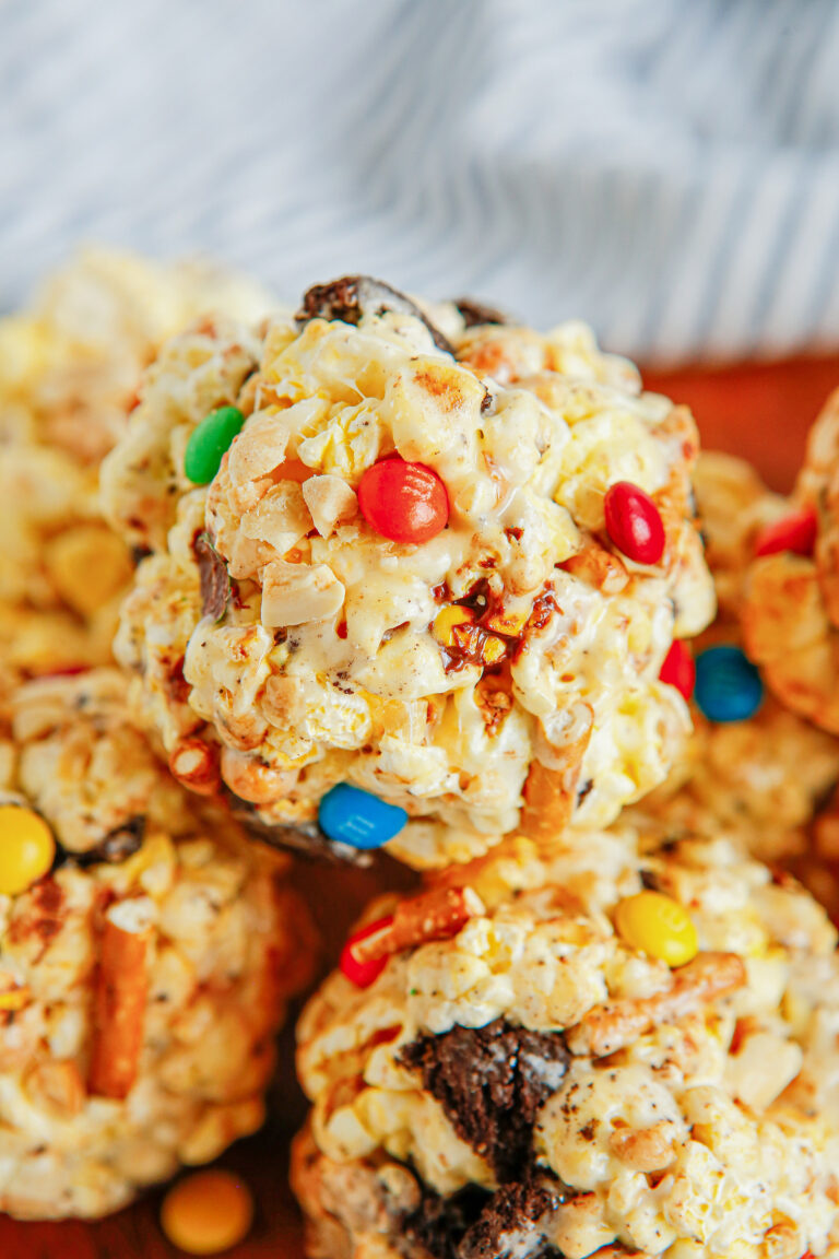 Loaded Popcorn Balls The Novice Chef