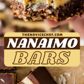 Nanaimo bars with chocolate on top.