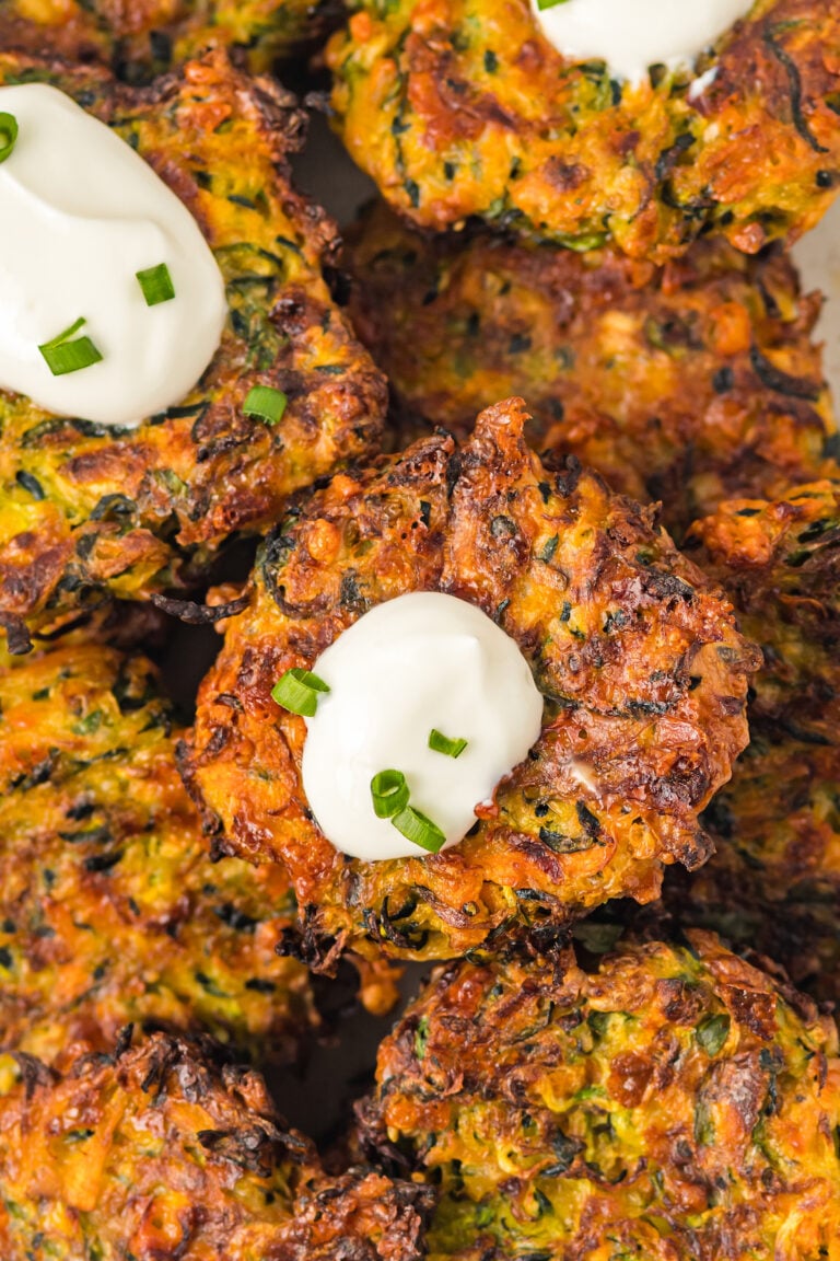 Air Fryer Zucchini Fritters | The Novice Chef