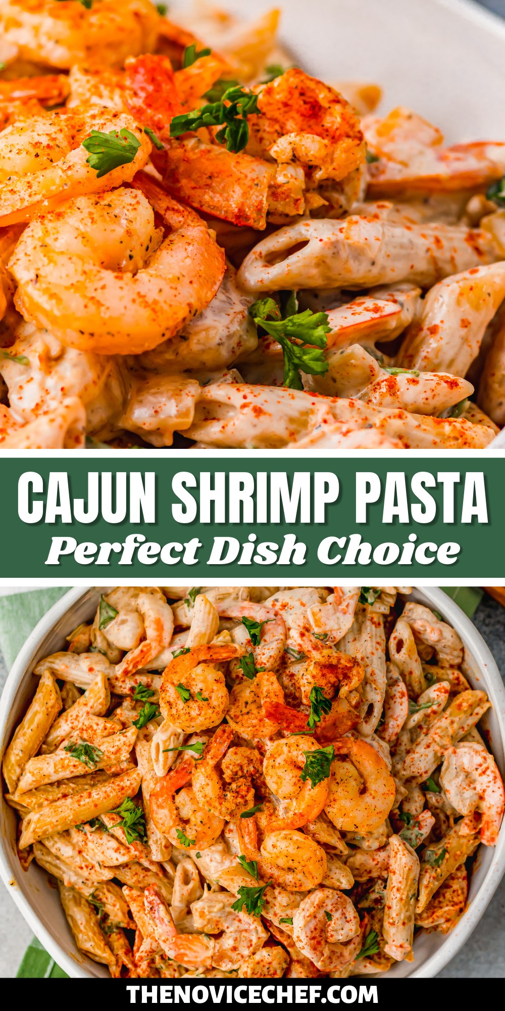 Cajun Shrimp Pasta | The Novice Chef