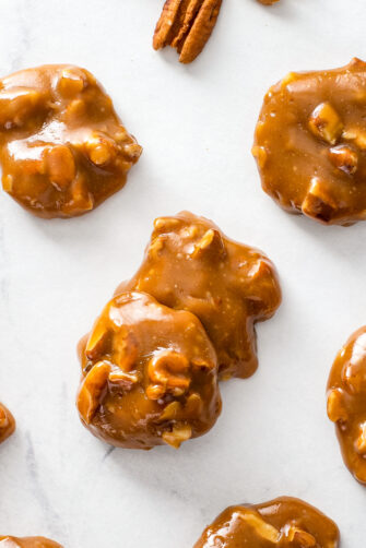 Caramel Pecan Clusters (Pecan Candy Recipe) - The Novice Chef