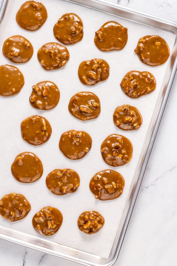 Caramel pecan clusters pecan candy recipe the novice chef
