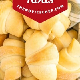 Crescent rolls in a bowl.
