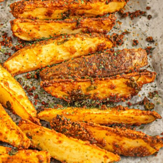 Crispy Baked Potato Wedges | The Novice Chef