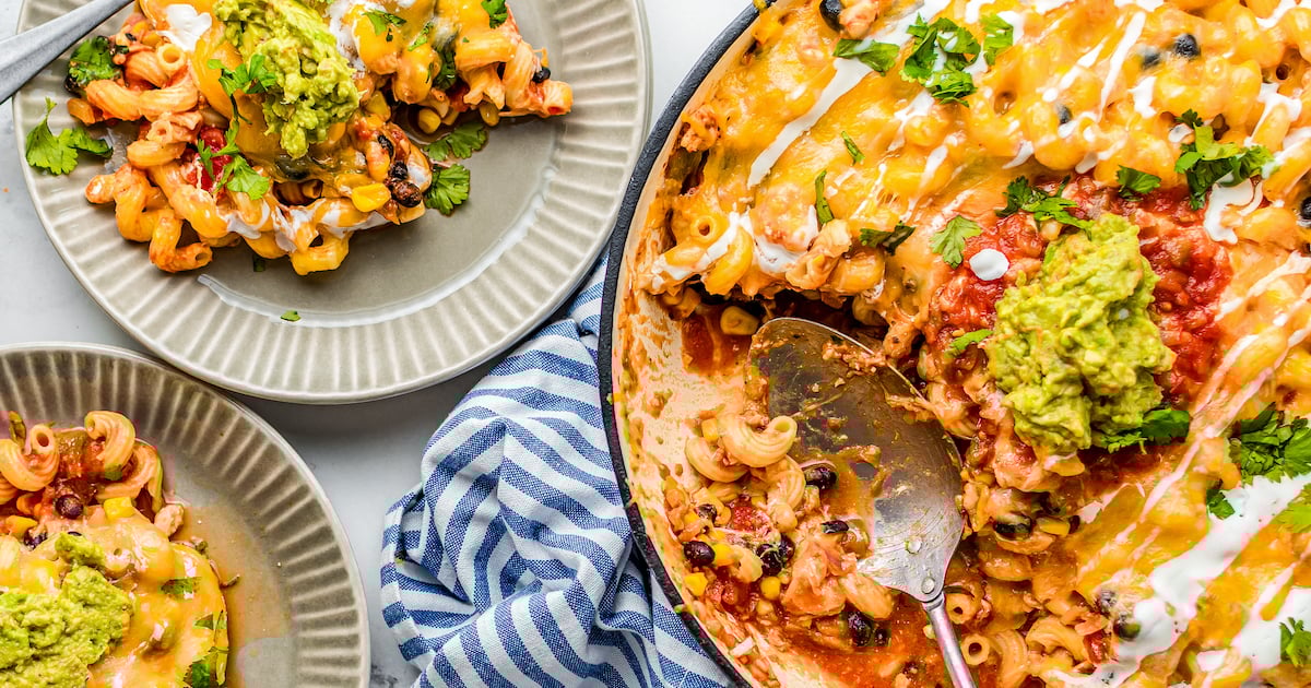 Chicken Enchilada Pasta Recipe The Novice Chef