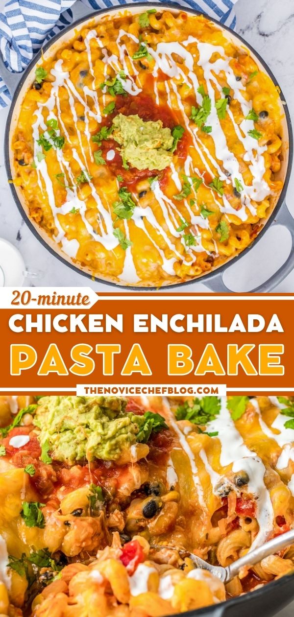 Chicken Enchilada Pasta Recipe | The Novice Chef