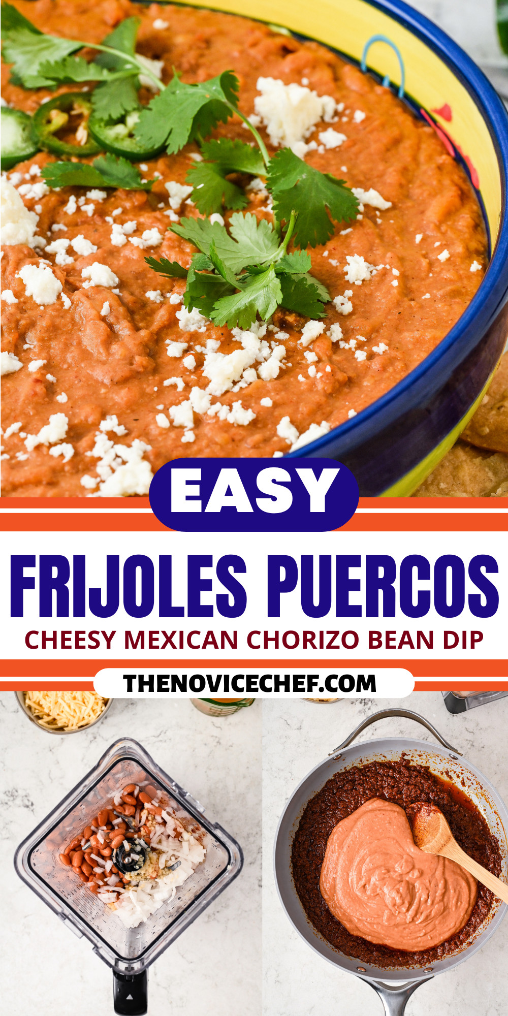 Frijoles Puercos (Mexican Bean Dip) | The Novice Chef