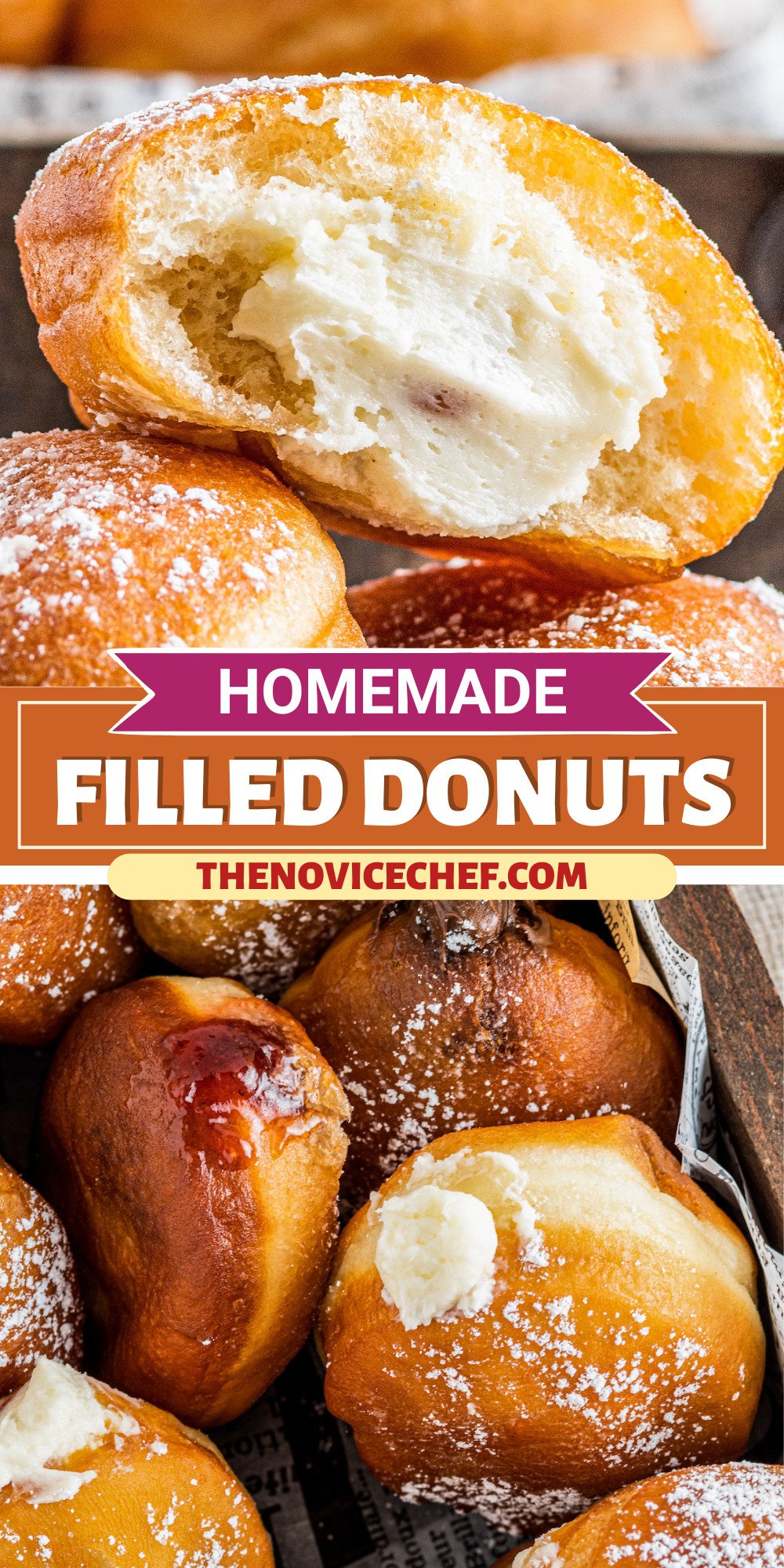 Easy Homemade Filled Donuts Recipe The Novice Chef