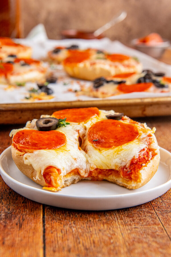 Quick Pizza Bagels The Novice Chef